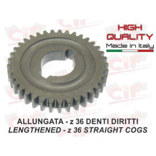 RUOTA DENTATA ALLUNGATA Z36 DENTI DIRITTI MODELLI CON VARIATORE CIAO BRAVO SI