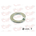 Rondella grower spaccata,zincata D.7mm