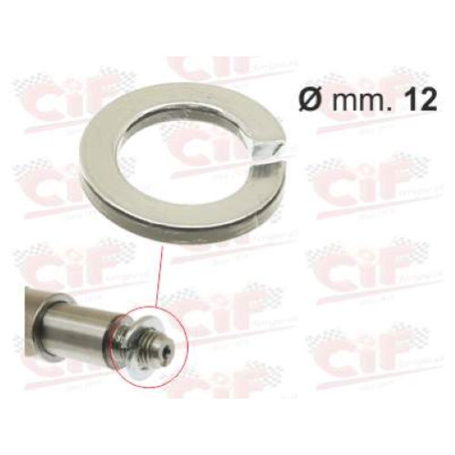 Rondella grower spaccata,zincata D.12mm, perno sospensione anteriore Vespa 50-90-125 PRIMAVERA-ET3-PK 50-PK 50 XL