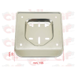 Portatarga vespa 50 nuova omologazione in plastica cromata