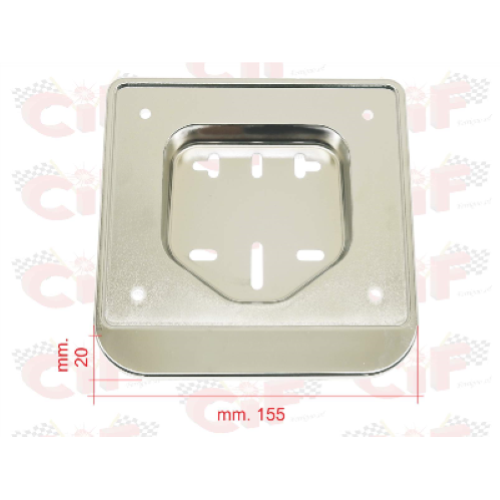 Portatarga vespa 50 nuova omologazione in plastica cromata