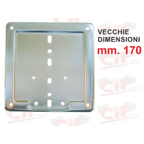 Portatarga inox vespa misura 170x170mm