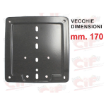 Portatarga nero vespa 170x170mm