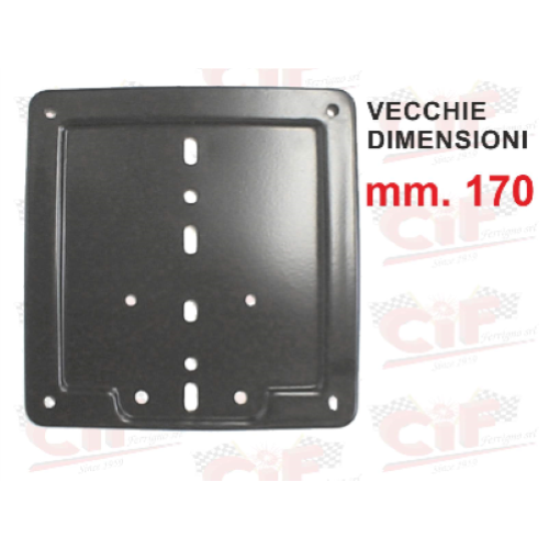 Portatarga nero vespa 170x170mm