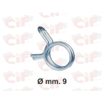 Molla stringi tubo benzina zincata - 9mm