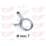 Molla stringi tubo benzina zincata - 7mm