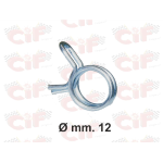 Molla stringi tubo benzina zincata - 12mm