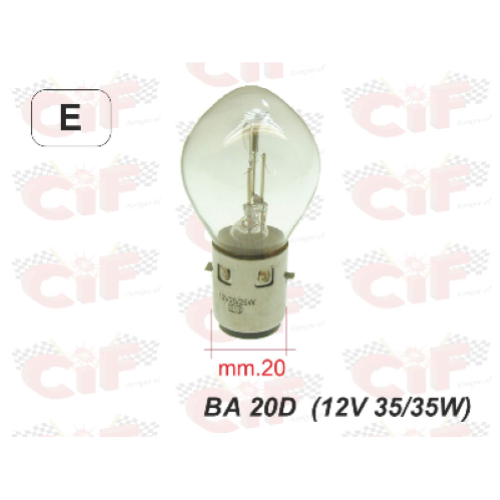 Lampadina biluce 12V 35/35W BA20D