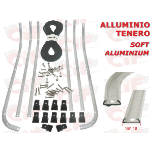 Kit strisce pedana Vespa PX-PE 125/150/200 con puntalini forati e ribattini - CIF FERRIGNO