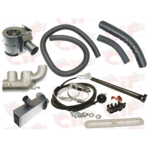 Kit riscaldamento con nicchia alluminio per marmitta LEOVINCE/POLINI per APE 50 2T EURO 4 (2018-2019)