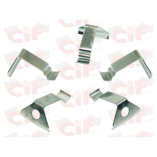 kit piastrine fissaggio copriruota (5 pezzi) per APE FL 50 ('89-'95)-FL2 50 ('96-'99) - APE FL3 EUROPA ('96-'99) - APE MIX 2T 50 ('98-'08) - APE RST MIX 50 ('99-'05) - APE 50 ('09-'15)