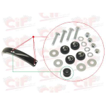 Kit di 4 gommini e 4 distanziali e bulloneria per fissaggio parafango posteriore CIAO PX