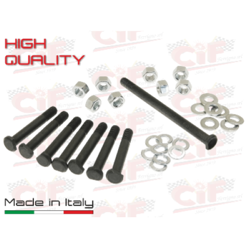Kit bulloneria carter motore HIGH QUALITY MADE IN ITALY per Vespa VNB VBA VBB SUPER SPRINT GS SS GL GT GTR TS RALLY PX PE COSA