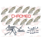 Kit 12 puntalini Vespa 50 SPECIAL, 90/125 PRIMAVERA/ET3 - CROMATI HIGH QUALITY