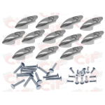 Serie puntali e rivetti per strisce pedana Vespa 50, 90, 125 Primavera, ET3