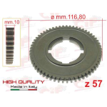 Ingranaggio 1  marcia Z57, H:10mm Vespa 125 GT-GTR-TS, 150GL, 150 SPRINT/SPRINT V., P125X, P150X