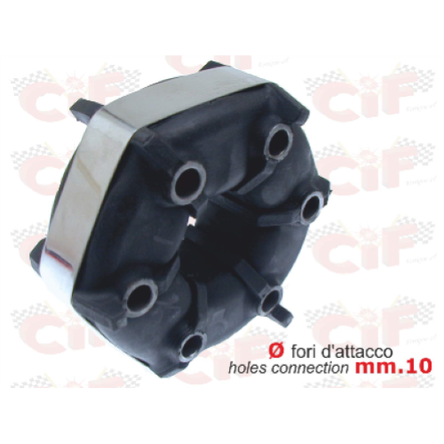 Giunto elastico di trasmissione ,fori fissaggio   mm.10 per APE POKER