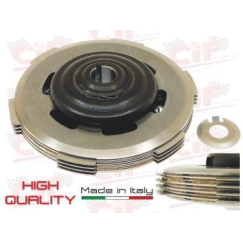 Frizione completa 5 dischi mono molla - Vespa 50/90/125 Primavera/ET3, PK50/125 - APE 50
