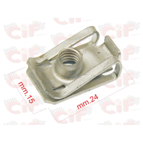 Fermo piastrina clip di fissaggio per vite M6