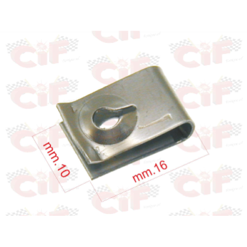 Fermo piastrina clip di fissaggio mascherina nasello copriclacson Vespa 50 SPECIAL