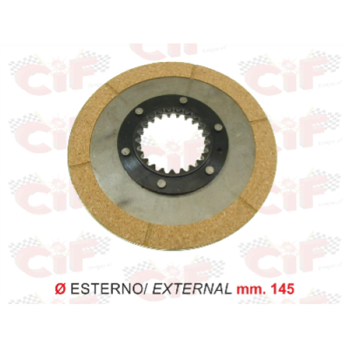 Disco frizione senza scodellino per APE MP - CAR   esterno mm. 145