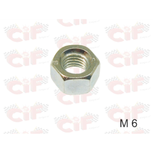 Dado esagonale zincato M6