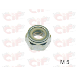 Dado esagonale autobloccante zincato M5