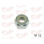 Dado esagonale autobloccante zincato M12