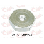 DADO DI REGOLAZIONE VARIATORE - M8 - h7 - CHIAVE 24