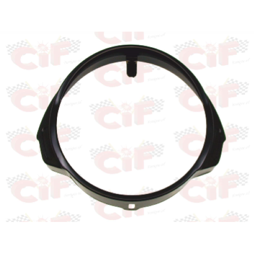 Cornice fanale anteriore nera Vespa PX/PE 1. Serie - in ferro