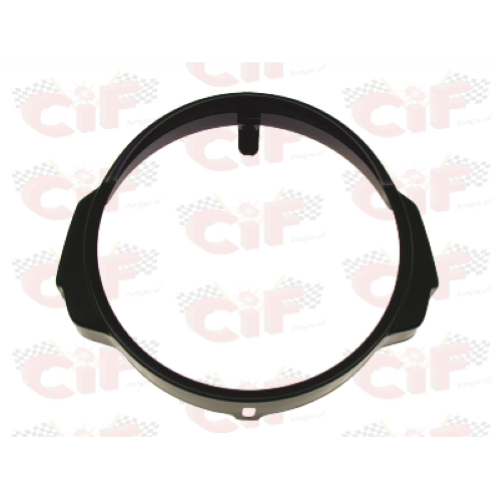 Cornice fanale anteriore nera in ferro per Vespa PX/PE/ARCOBALENO