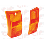 Coppia gemme anteriori frecce Vespa PX-PE-T5 - ARANCIONI