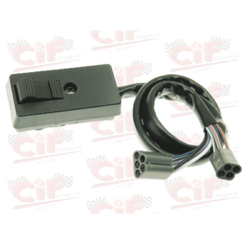 Commutatore deviofrecce Vespa PK50S con doppio spinotto, 8 fili