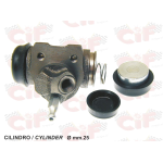 Cilindretto freno posteriore DESTRO (D. 25mm) CONO CONVESSO per APE 175 - APE MP