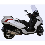 14108E SCARICO LEOVINCE PEUGEOT METROPOLIS 400i 2013 - 2016 LV ONE EVO STAINLESS STEEL EURO 3 4T X1AA