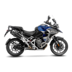 14085 SCARICO LEOVINCE TRIUMPH TIGER 1200 GT/RALLY/PRO/EXPLORER 2022 - 2023 NERO STAINLESS STEEL EURO 5 4T PV01
