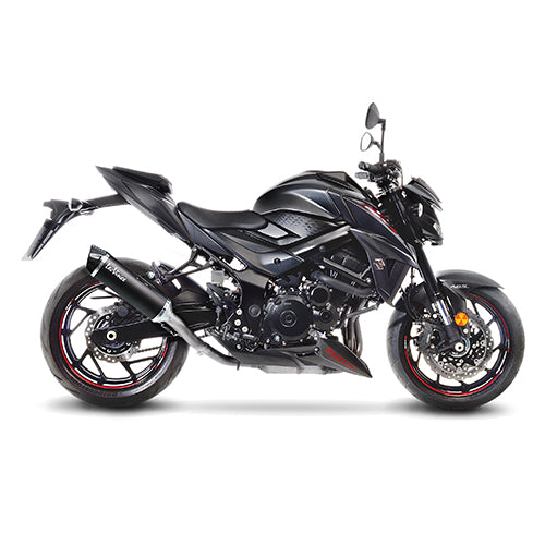 14040 SCARICO LEOVINCE SUZUKI GSX-S 750/Z ABS 2017 - 2020 NERO STAINLESS STEEL EURO 4 4T WC50