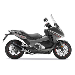 14042 SCARICO LEOVINCE HONDA INTEGRA 750/DCT/ABS 2016 - 2020 NERO STAINLESS STEEL EURO 4 4T RC89