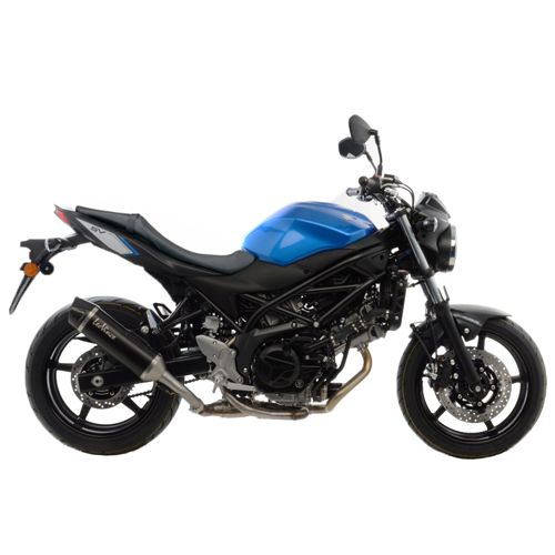 14031 SCARICO LEOVINCE SUZUKI SV 650 2016 - 2023 NERO STAINLESS STEEL EURO 4/5 4T WCX0- WCX1