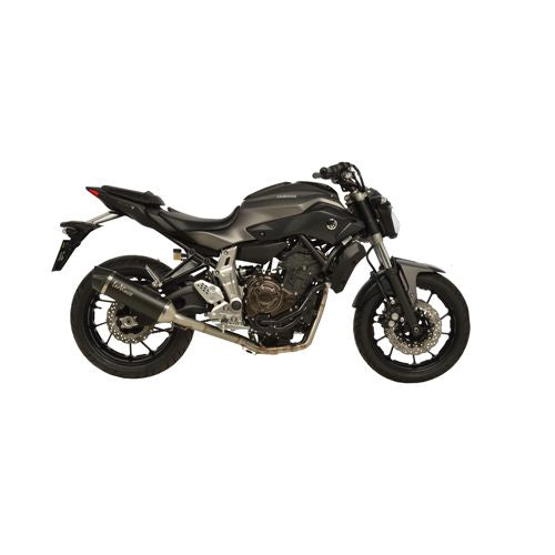 14018 SCARICO COMPLETO LEOVINCE YAMAHA MT-07/FZ-07 700 2014 - 2016 NERO STAINLESS STEEL EURO 3 4T RM04