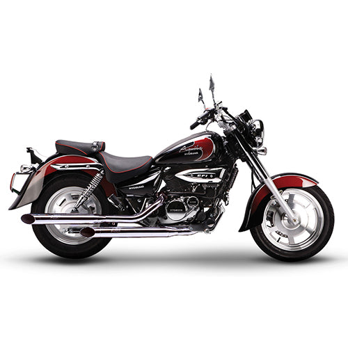 2425 SCARICO SILVERTAIL HYOSUNG AQUILA GV 125 injection 2008 - 2015 K02 CHROMED STEEL 4T by Leovince