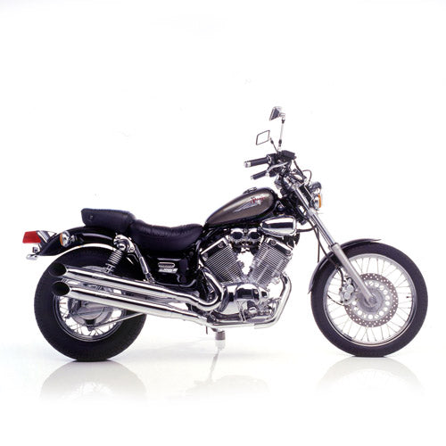 2201 SCARICO COMPLETO LEOVINCE YAMAHA XV 535 VIRAGO 1988-2001 SILVERTAIL K02 ACCIAO CROMATO/-