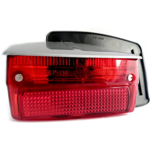 Fanale posteriore BOSATTA Vespa 50 Special, tegolino GRIGIO COMPLETO