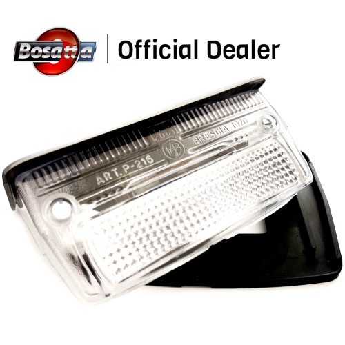 Fanale posteriore Vespa 50 Special, bianco, tegolino nero