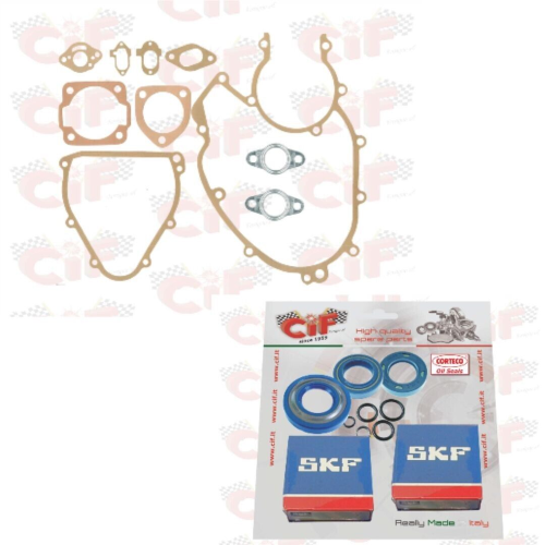 KIT REVISIONE MOTORE VESPA 50 SPECIAL N L R GUARNIZIONI PARAOLI CUSCINETTI ORING