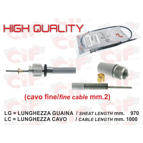 CORDINA TRASMISSIONE CONTACHILOMETRI VESPA 150 `60-`67 -> VBB2T 216000 COD.5639-