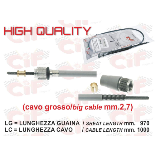 Filo guaina trasmissione cavo contachilometri Vespa 125 150 VNB5T VNB6T VBB2T