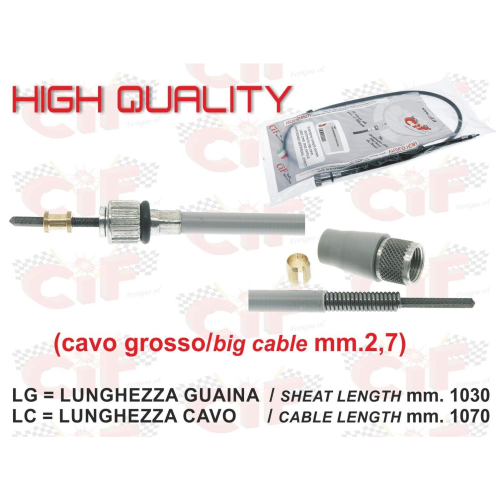 Cavo filo trasmissione contachilometri VESPA 125 150 160 200 GTR TS RALLY SPRINT