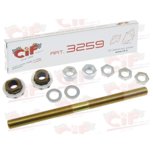 3259 ASSE RUOTA ANTERIORE COMPLETO mm. 11x170 PIAGGIO BRAVO-SI-CIAO-FREE