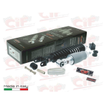 Kit ammortizzatori "Eco Modern" CARBONE Vespa 50, 90, 125 - posteriore nero